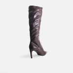 Bota tacon lumina de sintético para mujer - Café