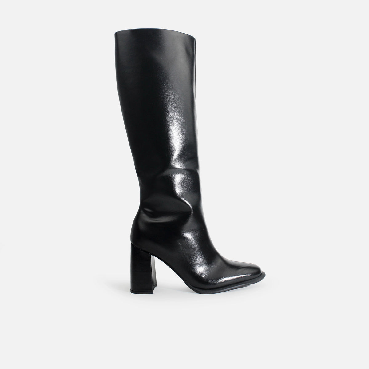 Bota tacon nubela de sintético para mujer - Negro