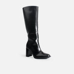 Bota tacon nubela de sintético para mujer - Negro