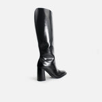Bota tacon nubela de sintético para mujer - Negro