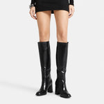 Bota tacon nubela de sintético para mujer - Negro
