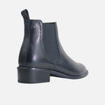 Botin tacon lumi de cuero para mujer - Negro