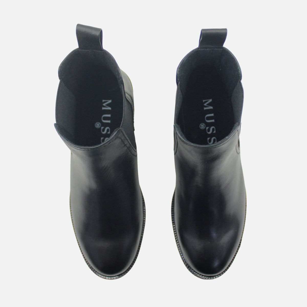 Botin tacon lumi de cuero para mujer - Negro