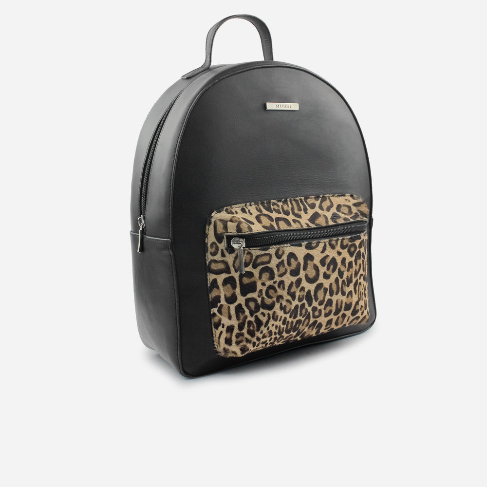 Morral naomi de cuero para mujer - Negro