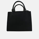 Cartera julieta de cuero para mujer - Negro