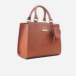 Cartera julieta de cuero para mujer - Miel