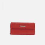 Billetera rosie de cuero para mujer - Rojo