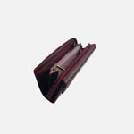 Billetera rosie de cuero para mujer - Vino