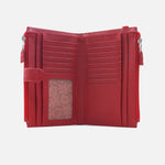 Billetera elaya de cuero para mujer - Rojo