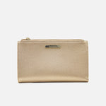 Billetera elaya de cuero para mujer - Oro