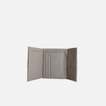 Billetera kaira de cuero para mujer - Gris