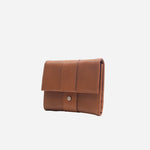 Billetera kaira de cuero para mujer - Miel