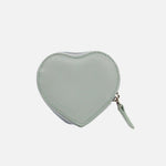 Monedero love de cuero para mujer - Verde