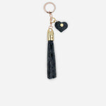 Llavero coralia de cuero para mujer - Azul