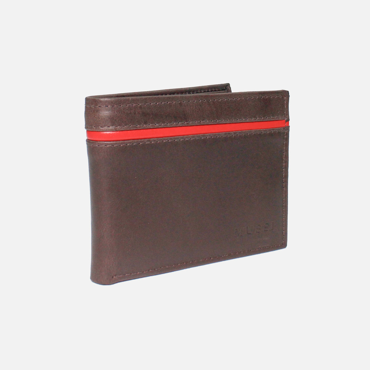 Billetera mattias de cuero para hombre - Café
