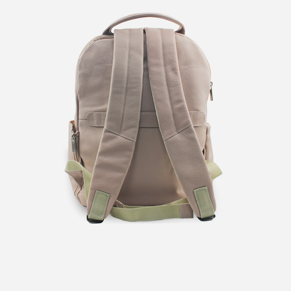 Morral amara de cuero para mujer - Nude