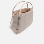 Cartera marzia de cuero para mujer - Nude