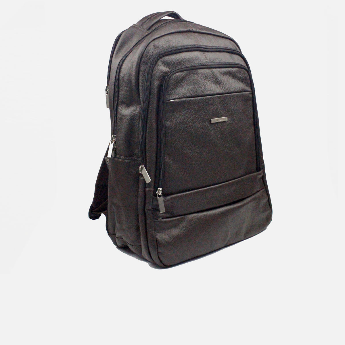 Morral matteo de cuero para hombre - Café
