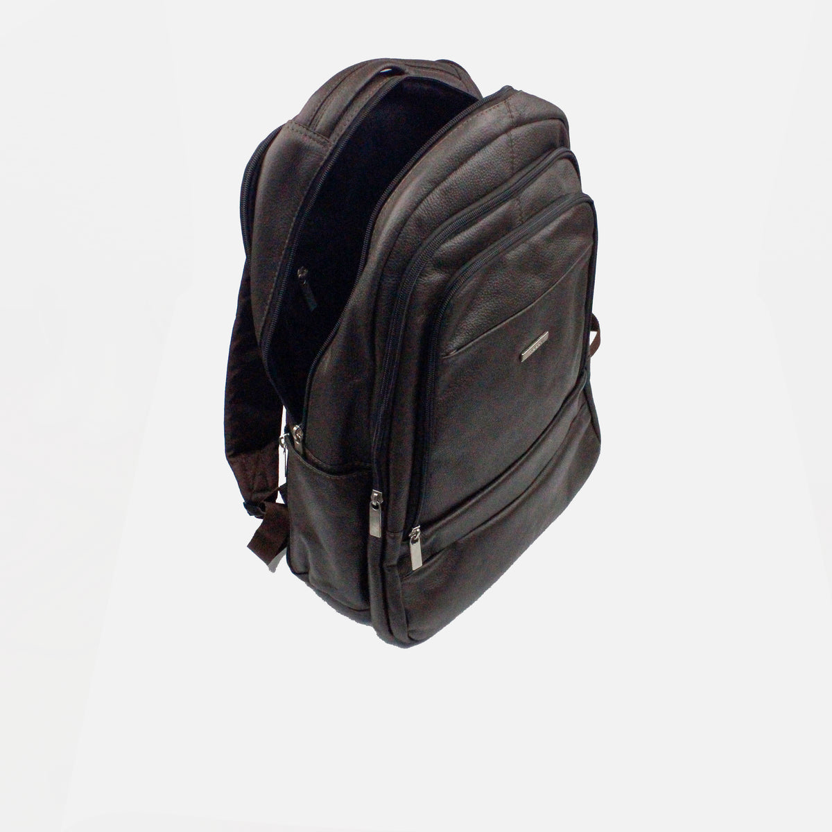 Morral matteo de cuero para hombre - Café