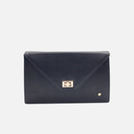 Sobre sol de cuero para mujer - Negro