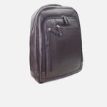 Morral tadeo de cuero para hombre - Café