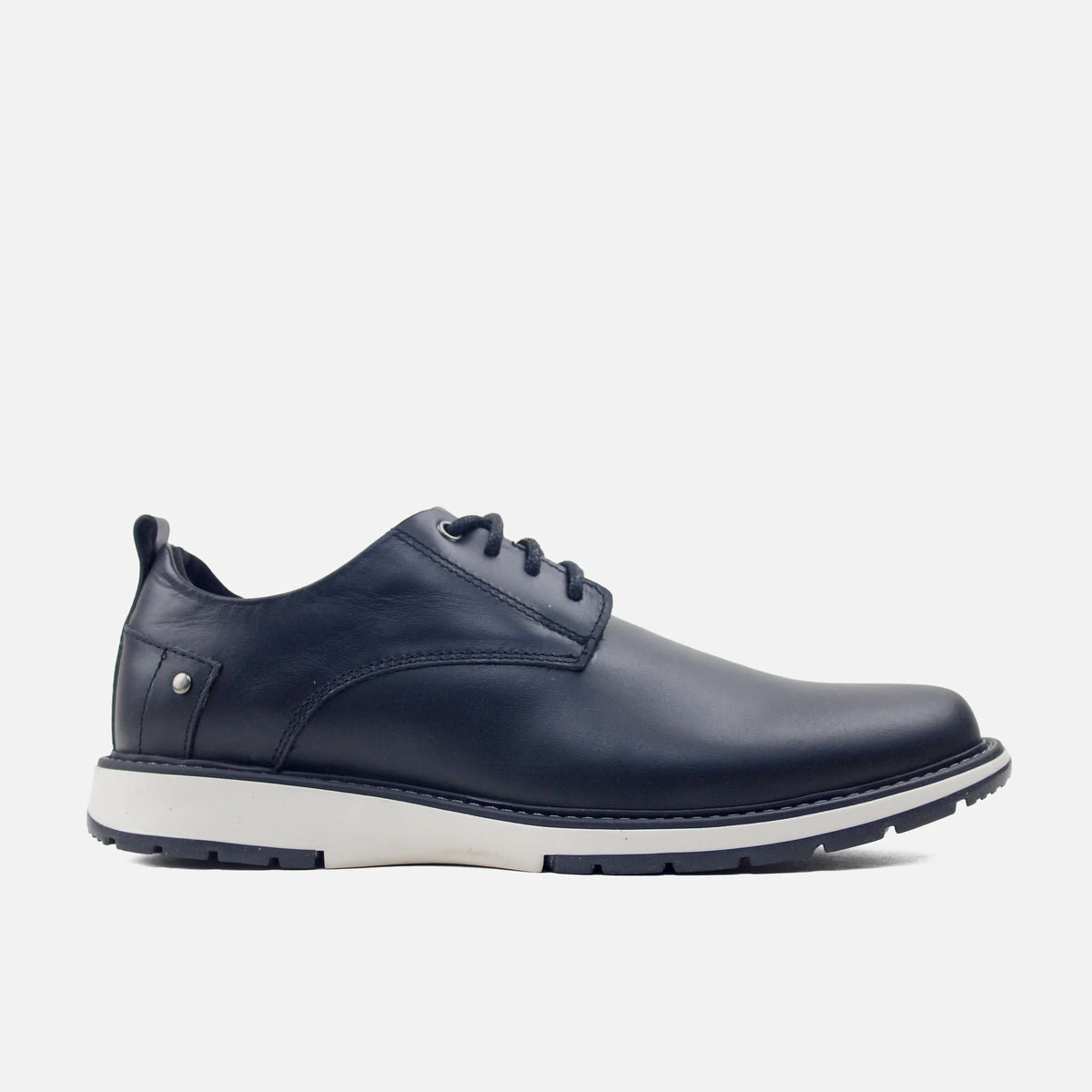 Tenis matias de cuero para hombre - Negro