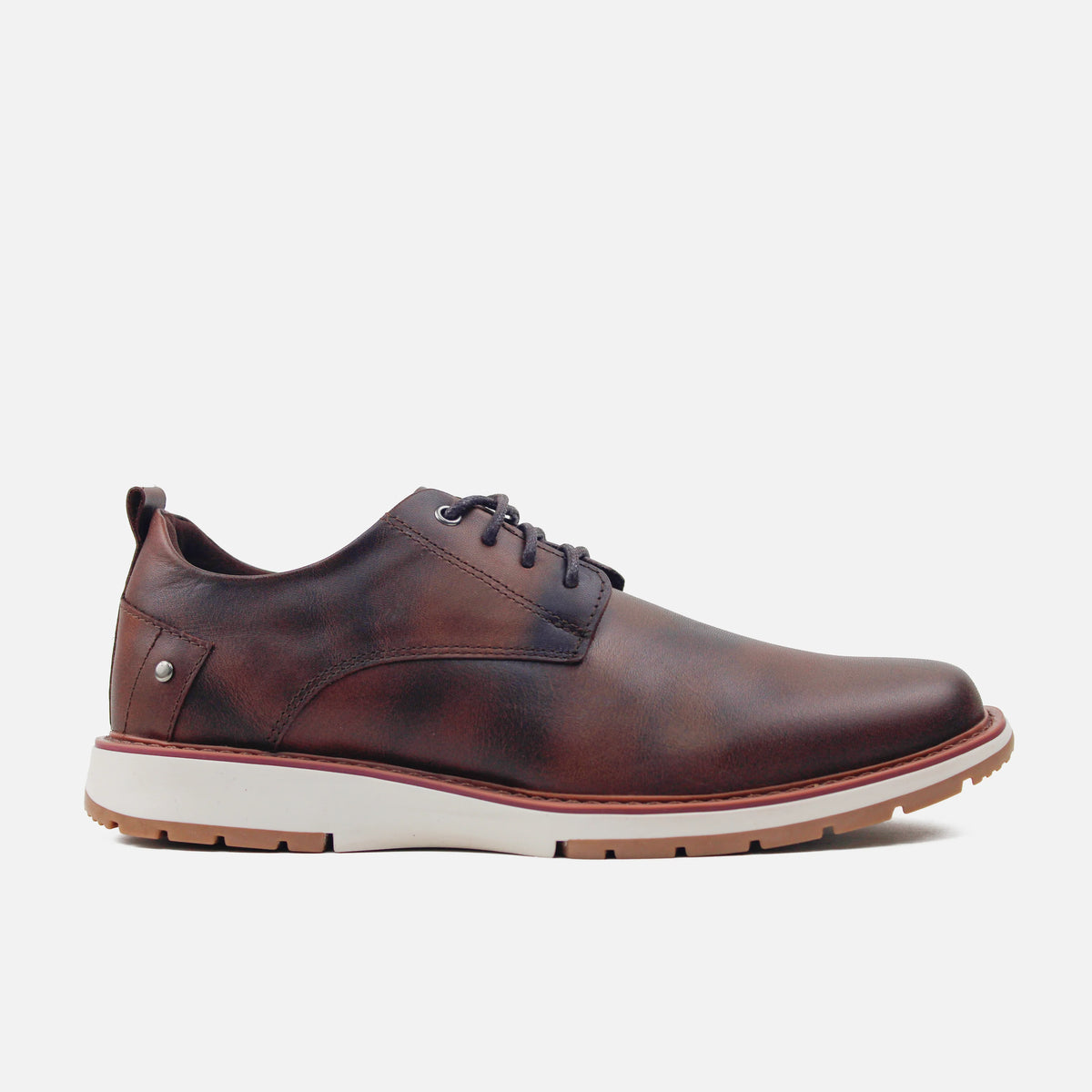 Tenis matias de cuero para hombre - Miel