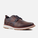 Tenis matias de cuero para hombre - Miel