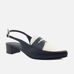 Tacones liliana de cuero para mujer - Negro