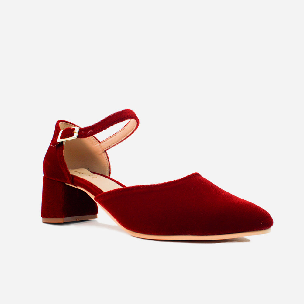 Tacones ines de sintético para mujer - Vino