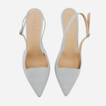 Tacones luzia de cuero para mujer - Gris