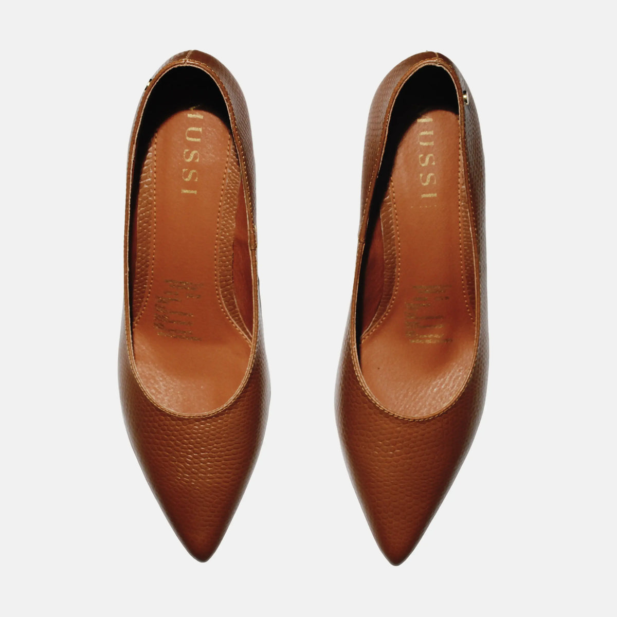 Tacones estela de cuero para mujer - Miel