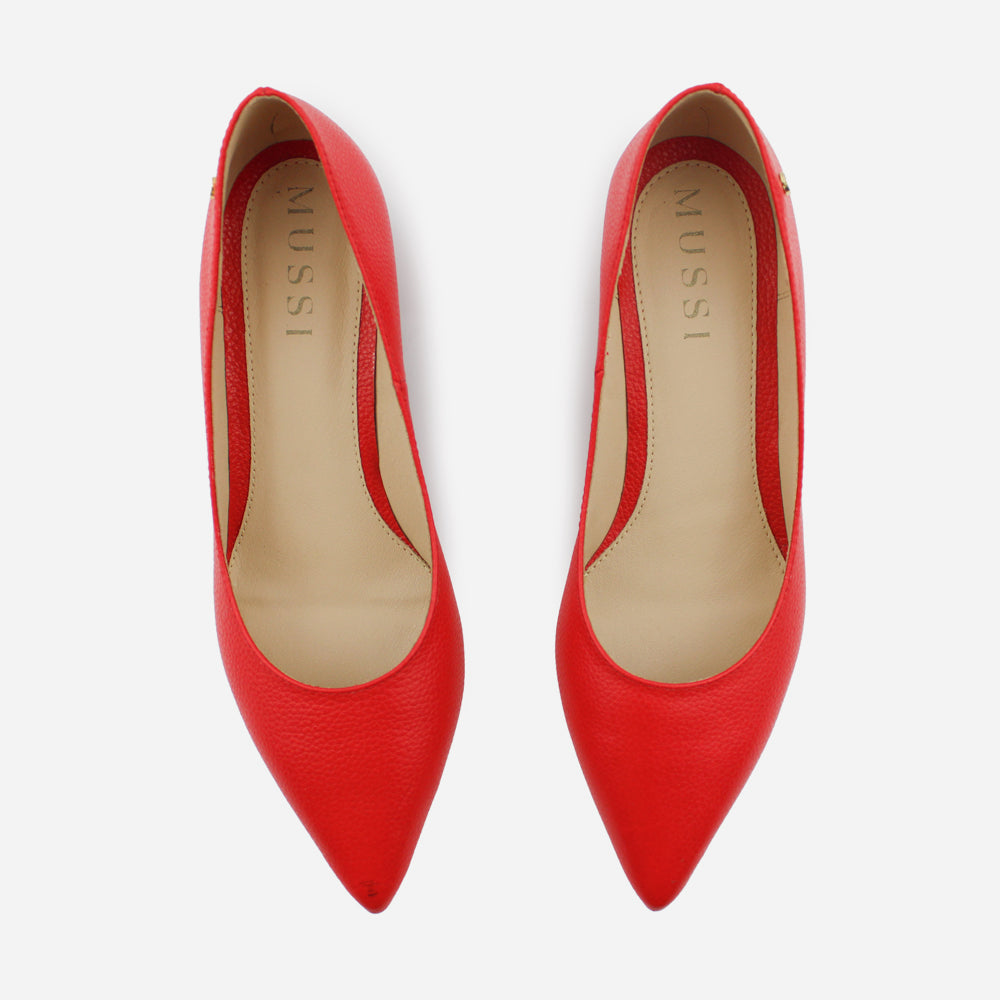 Tacones estela de sintético para mujer - Rojo