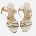 Sandalia tacon siena de sintético para mujer - Champaña