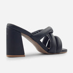 Sandalia tacon teodora de sintético para mujer - Negro