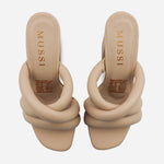 Sandalia tacon teodora de sintético para mujer - Nude