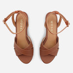 Sandalia plataforma rosella de sintético para mujer - Miel