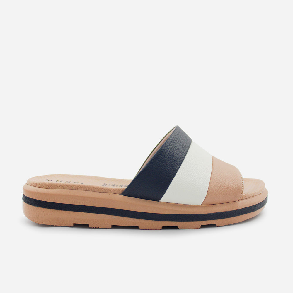 Sandalia flatform juliet de cuero para mujer - Negro