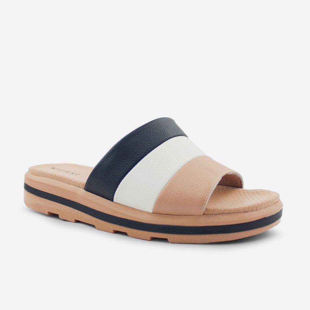 Sandalia flatform juliet de cuero para mujer - Negro