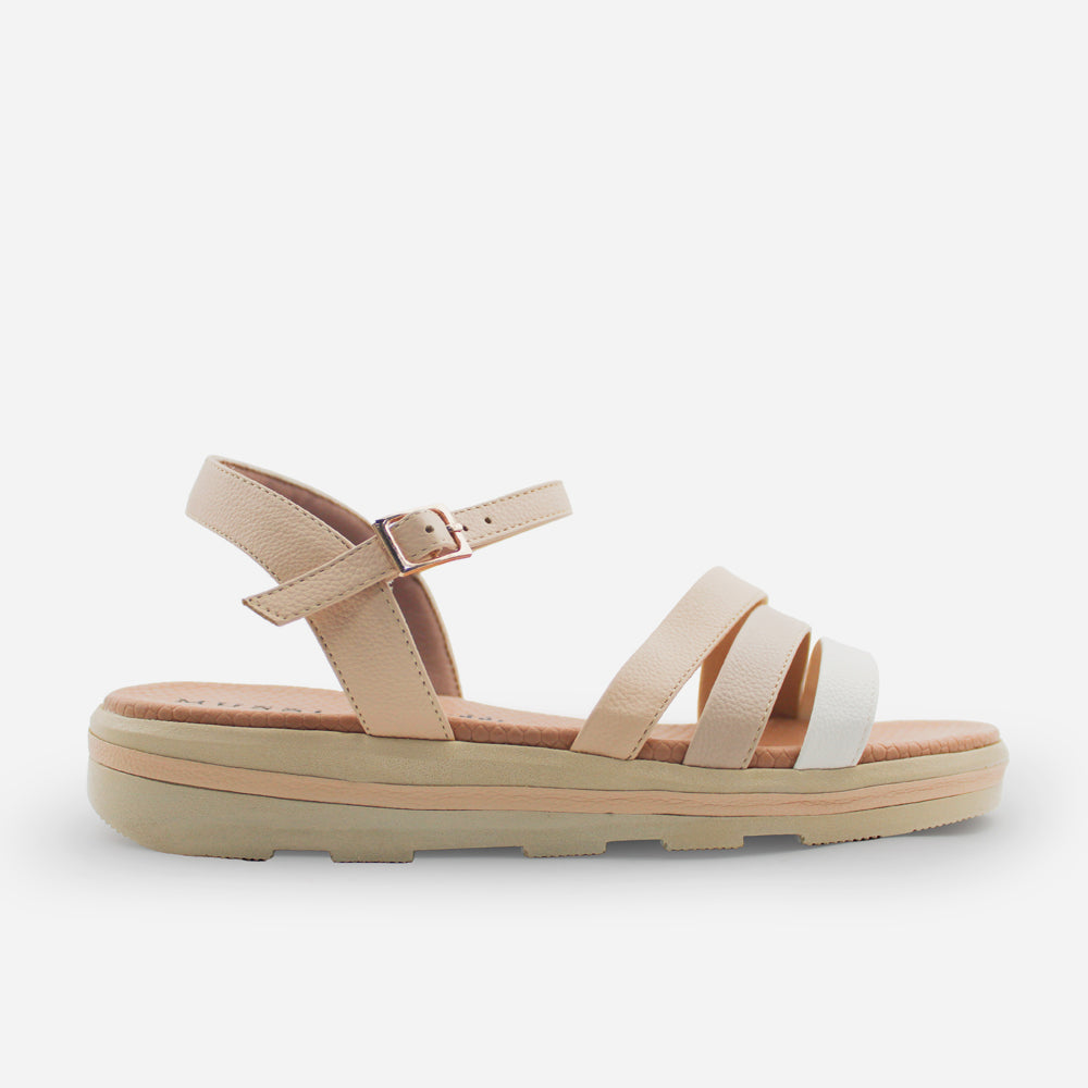 Sandalia flatform eva de sintético para mujer - Nude
