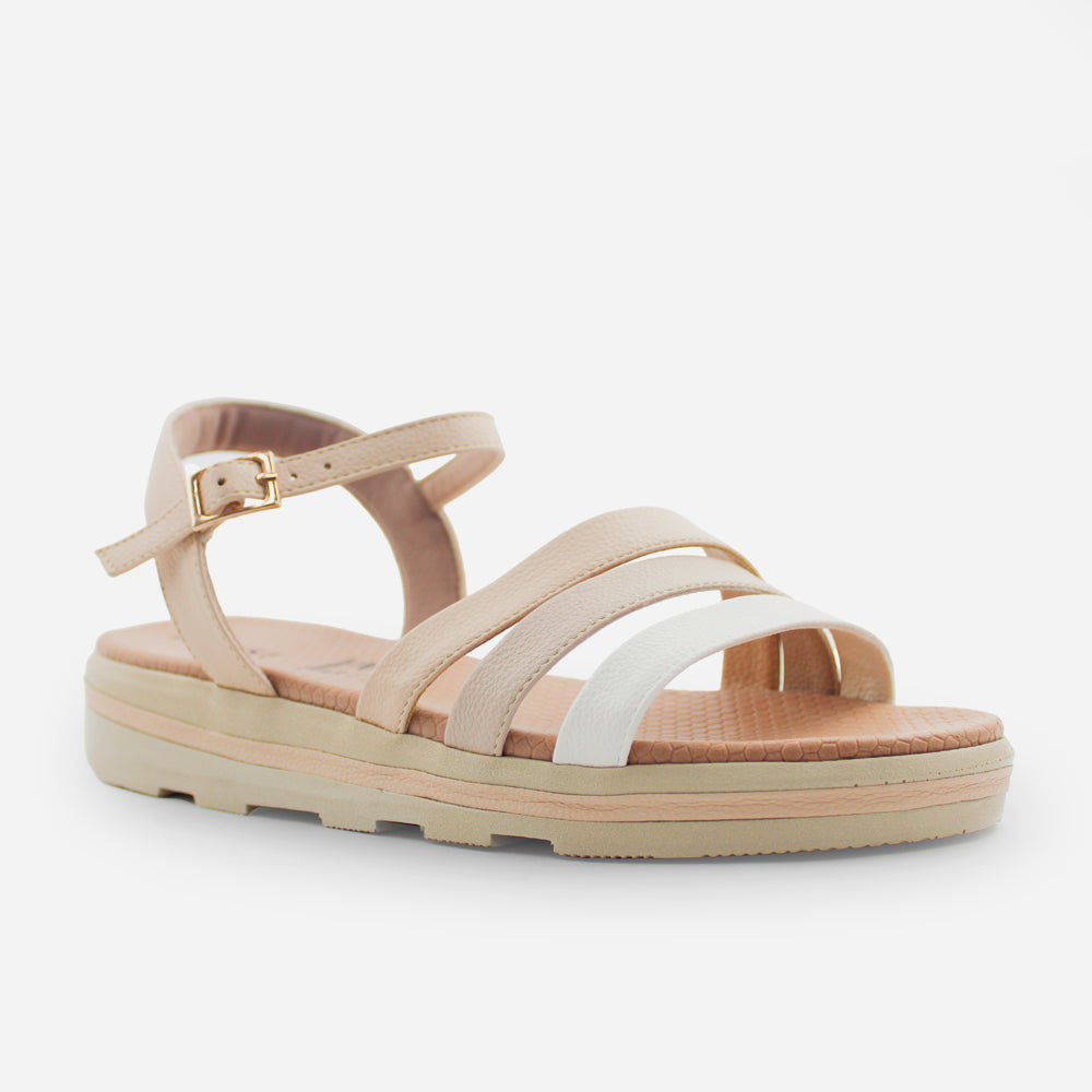 Sandalia flatform eva de sintético para mujer - Nude