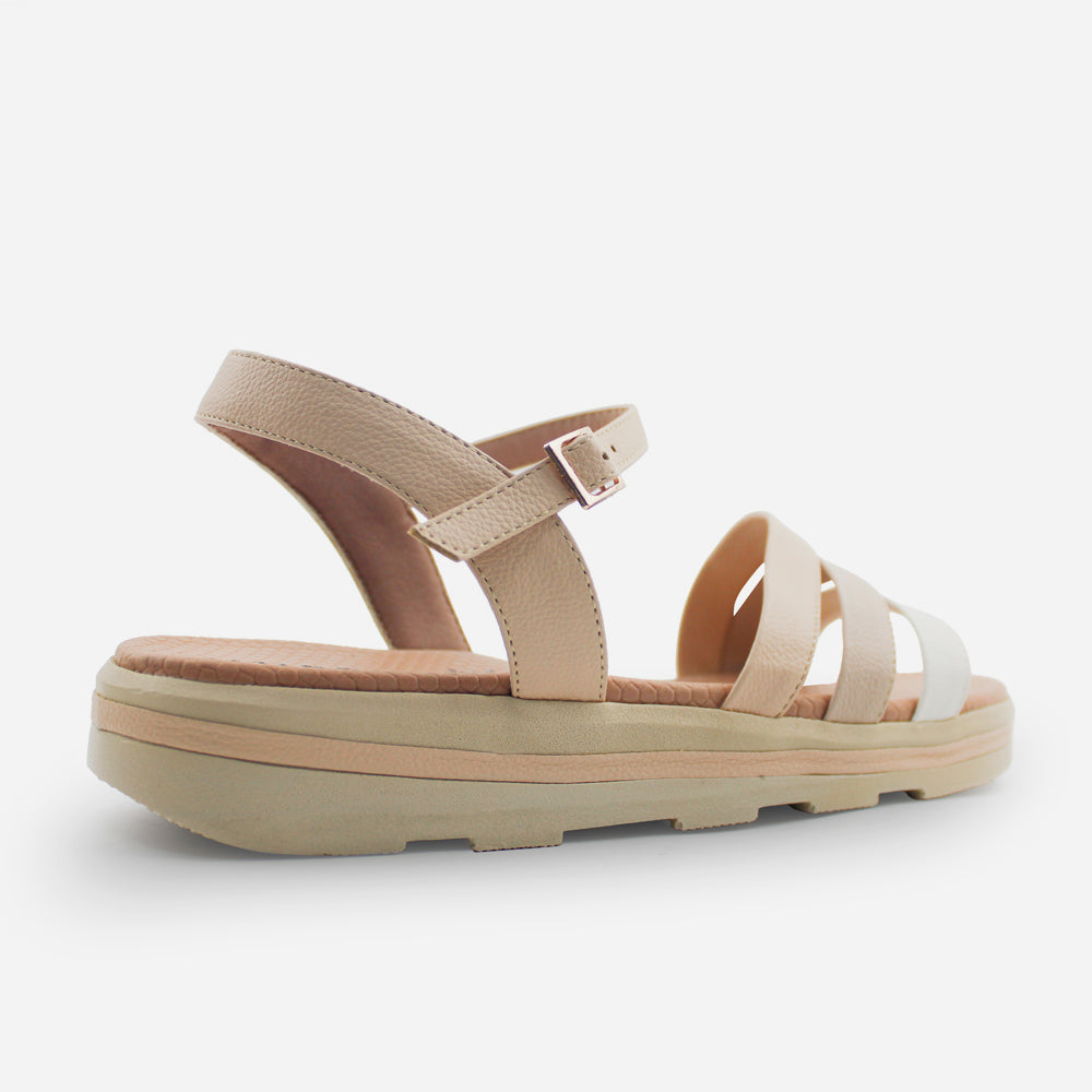 Sandalia flatform eva de sintético para mujer - Nude