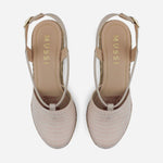 Sandalia espadrilla laurel de textil para mujer - Rosado