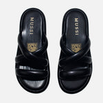 Sandalia flatform niebla de sintético para mujer - Negro