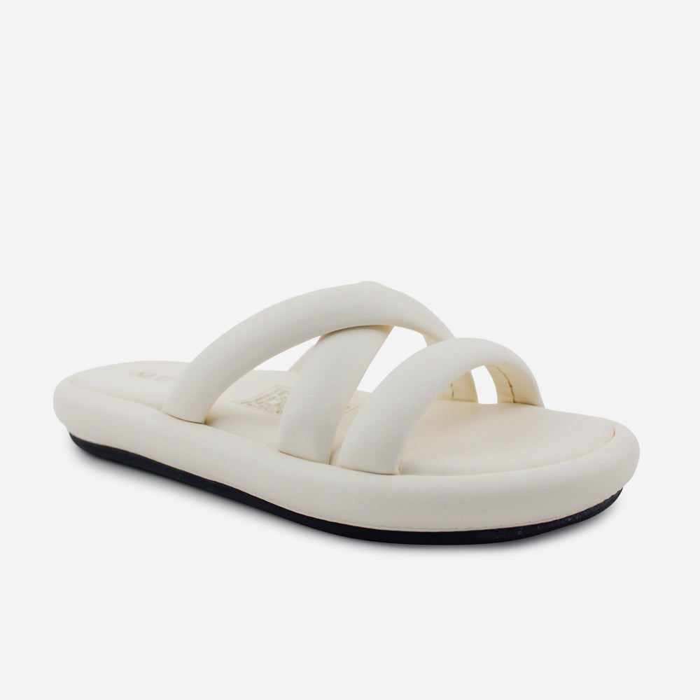 Sandalia flatform niebla de sintético para mujer - Hueso
