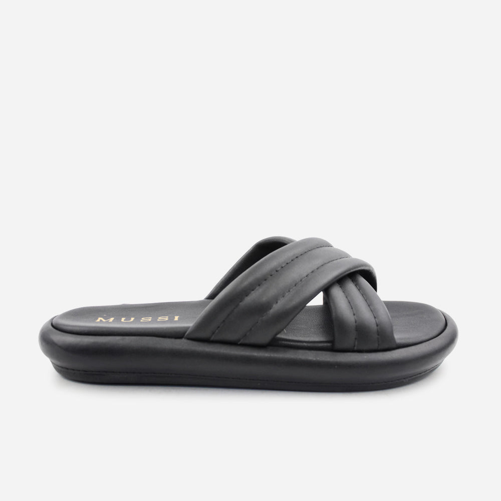 Sandalia flatform hazel de sintético para mujer - Negro