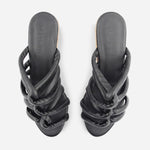 Sandalia plataforma dahlia de sintético para mujer - Negro