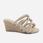 Sandalia plataforma dahlia de sintético para mujer - Beige