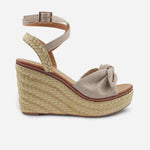 Sandalia plataforma silvia de sintético para mujer - Beige