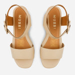 Sandalia plataforma siena de sintético para mujer - Taupe